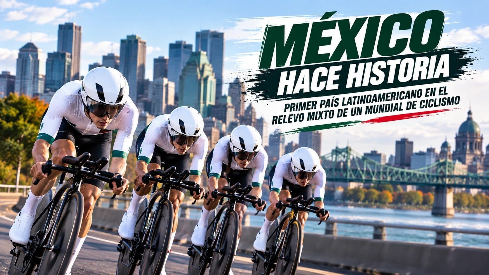 México hace historia: primer país latinoamericano en el relevo mixto de un Mundial de ciclismo